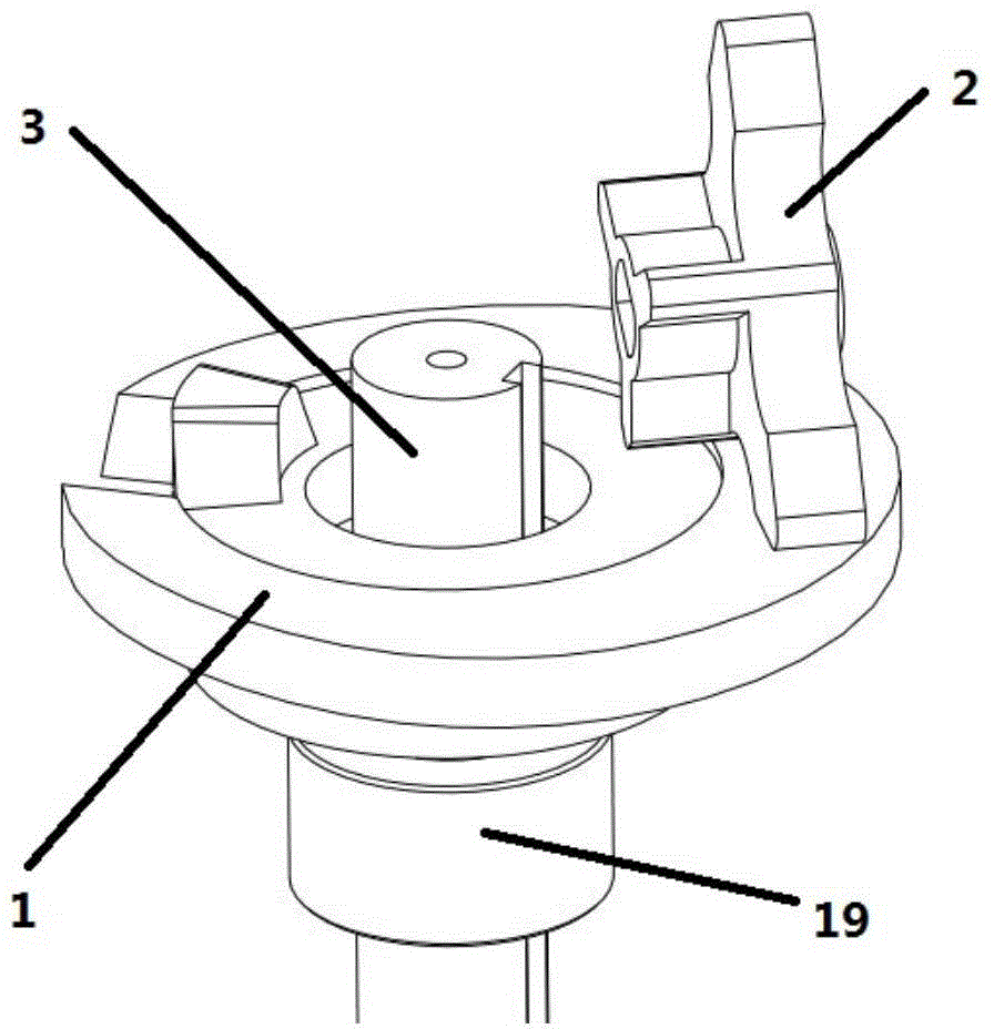 Multifunctional three-face turning blackboard based on cam intermittence motion mechanism