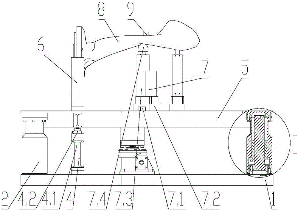 Device and method for measuring center of gravity of paddle of controllable-pitch propeller