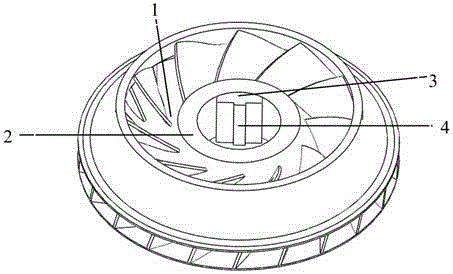 Compressor impeller defect phased array ultrasonic detection method