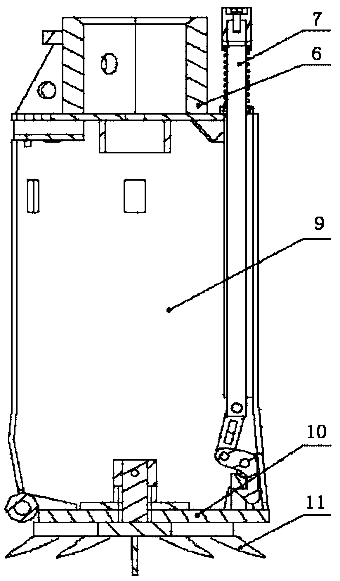 Rotating drilling rig enabling soil-discharging push plate to be automatically reset and construction method thereof