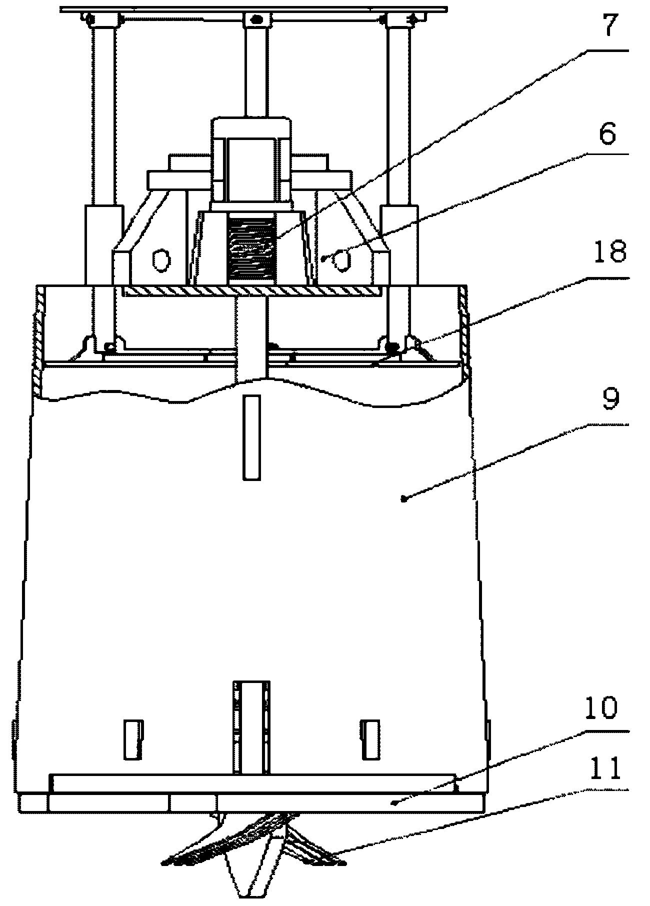 Rotating drilling rig enabling soil-discharging push plate to be automatically reset and construction method thereof