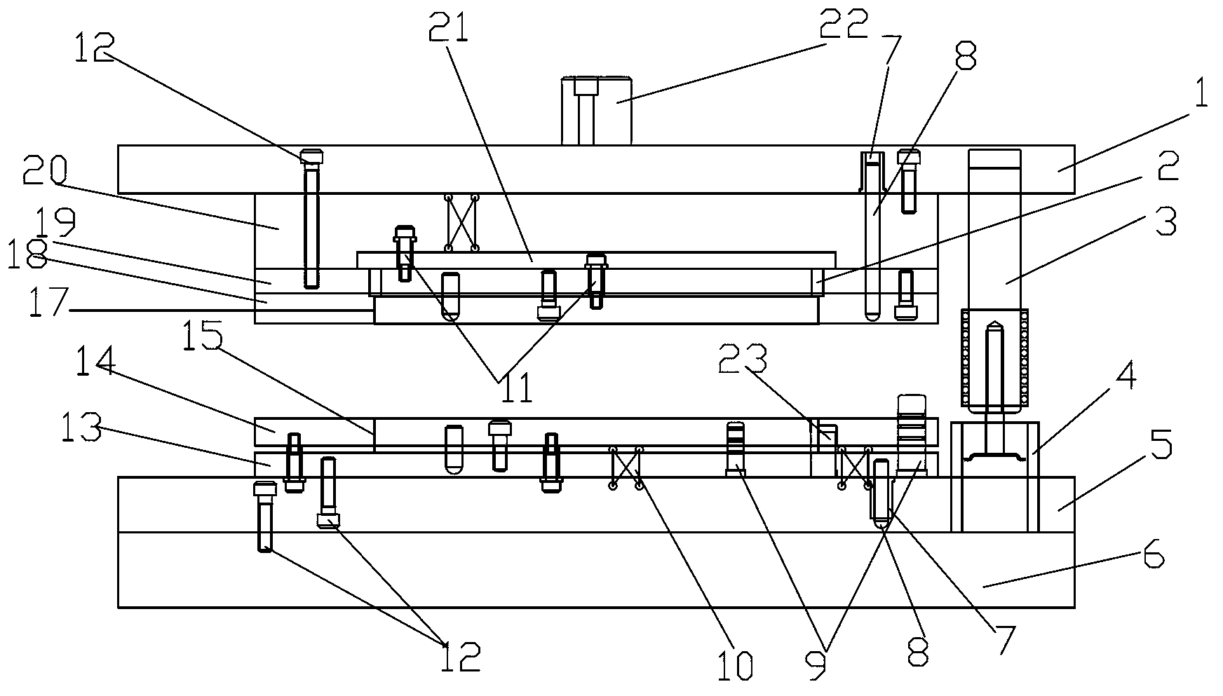 Panel stamping die