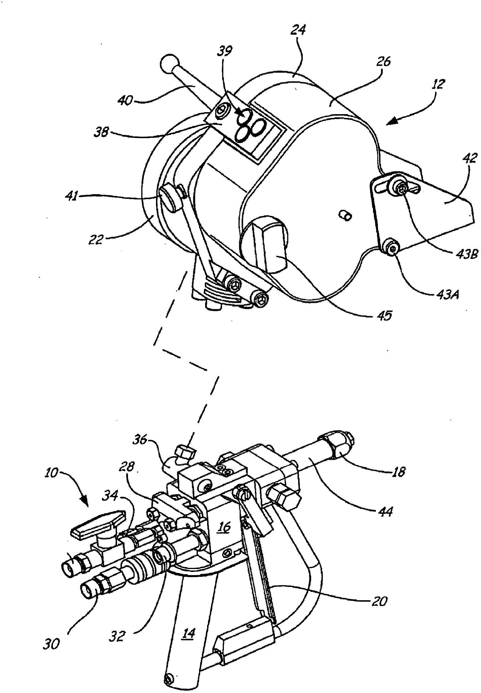 Cutter blade head for fiber roving chopper