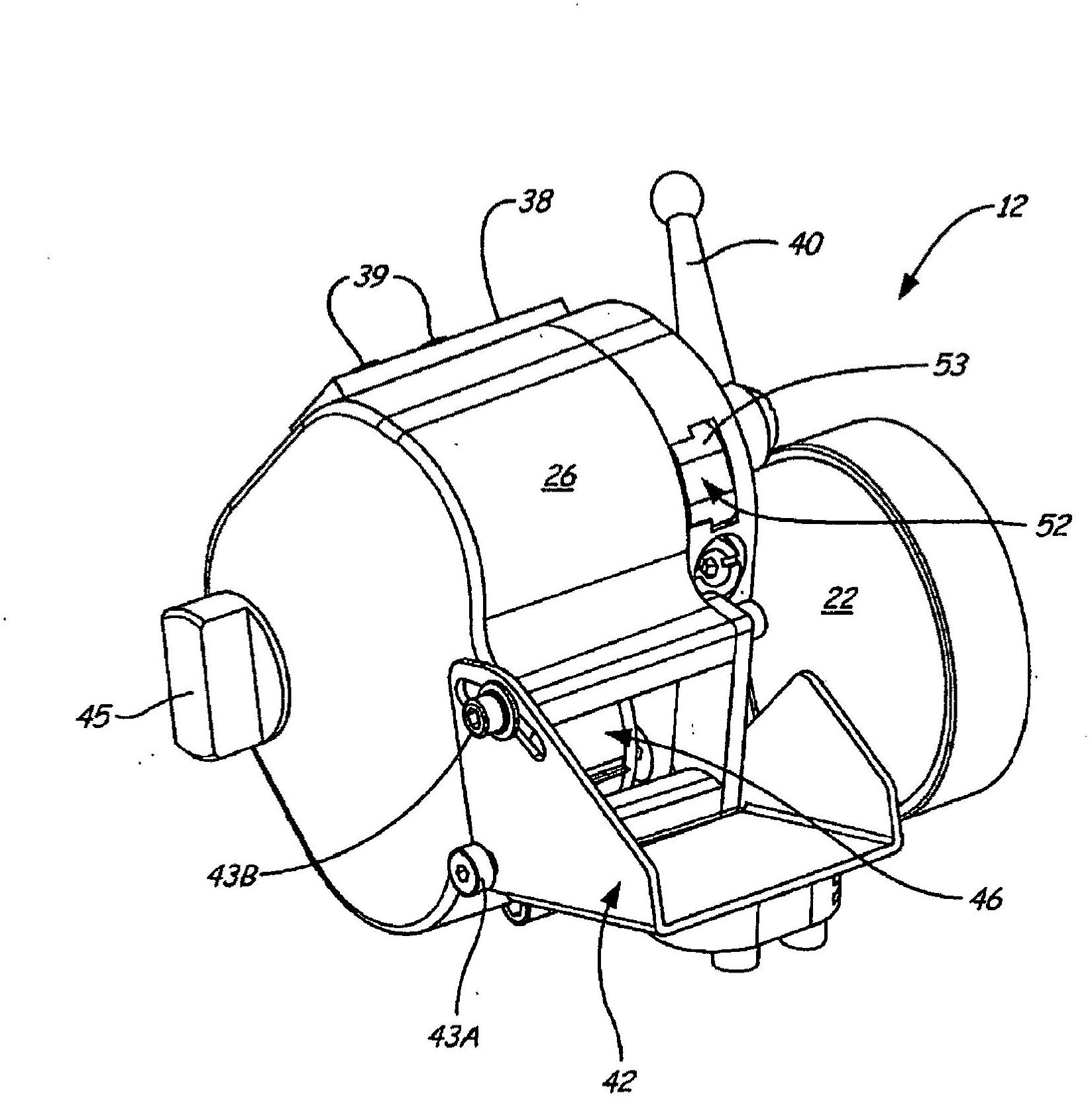 Cutter blade head for fiber roving chopper