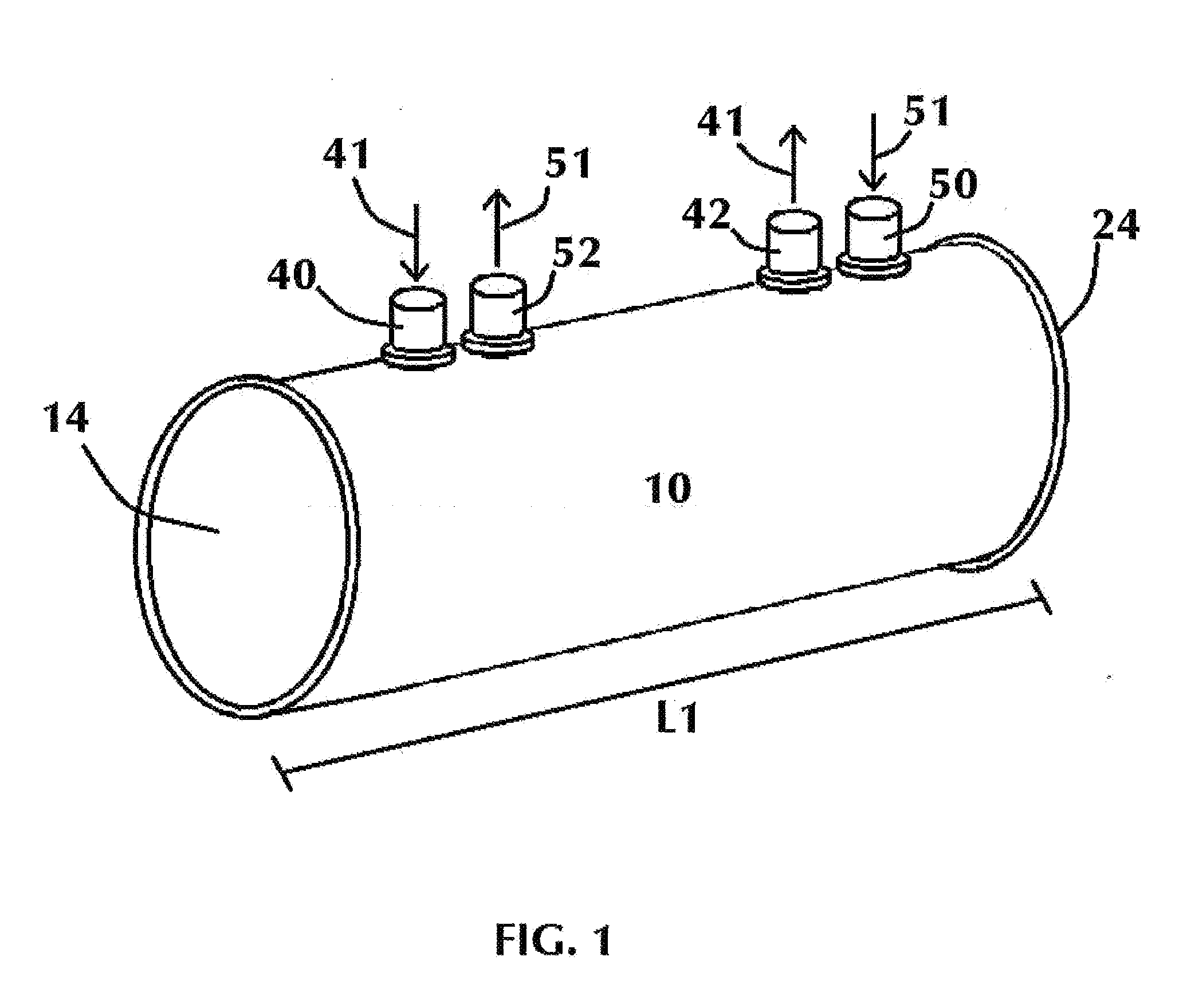 Counterflow helical heat exchanger