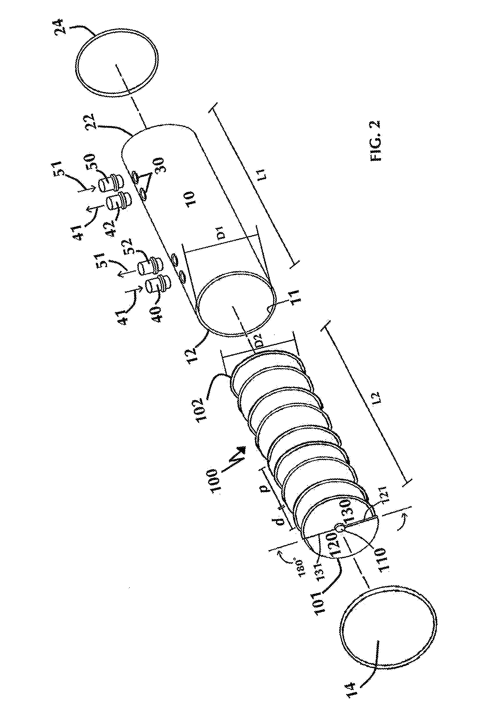 Counterflow helical heat exchanger