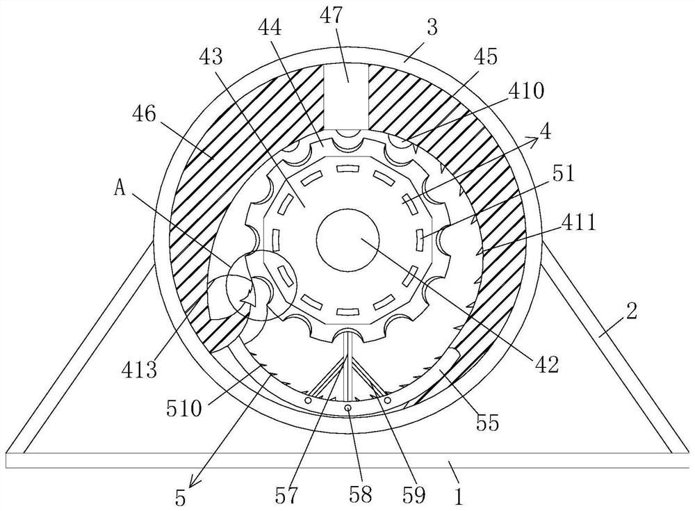 Pipe squeezing device for waste recycling