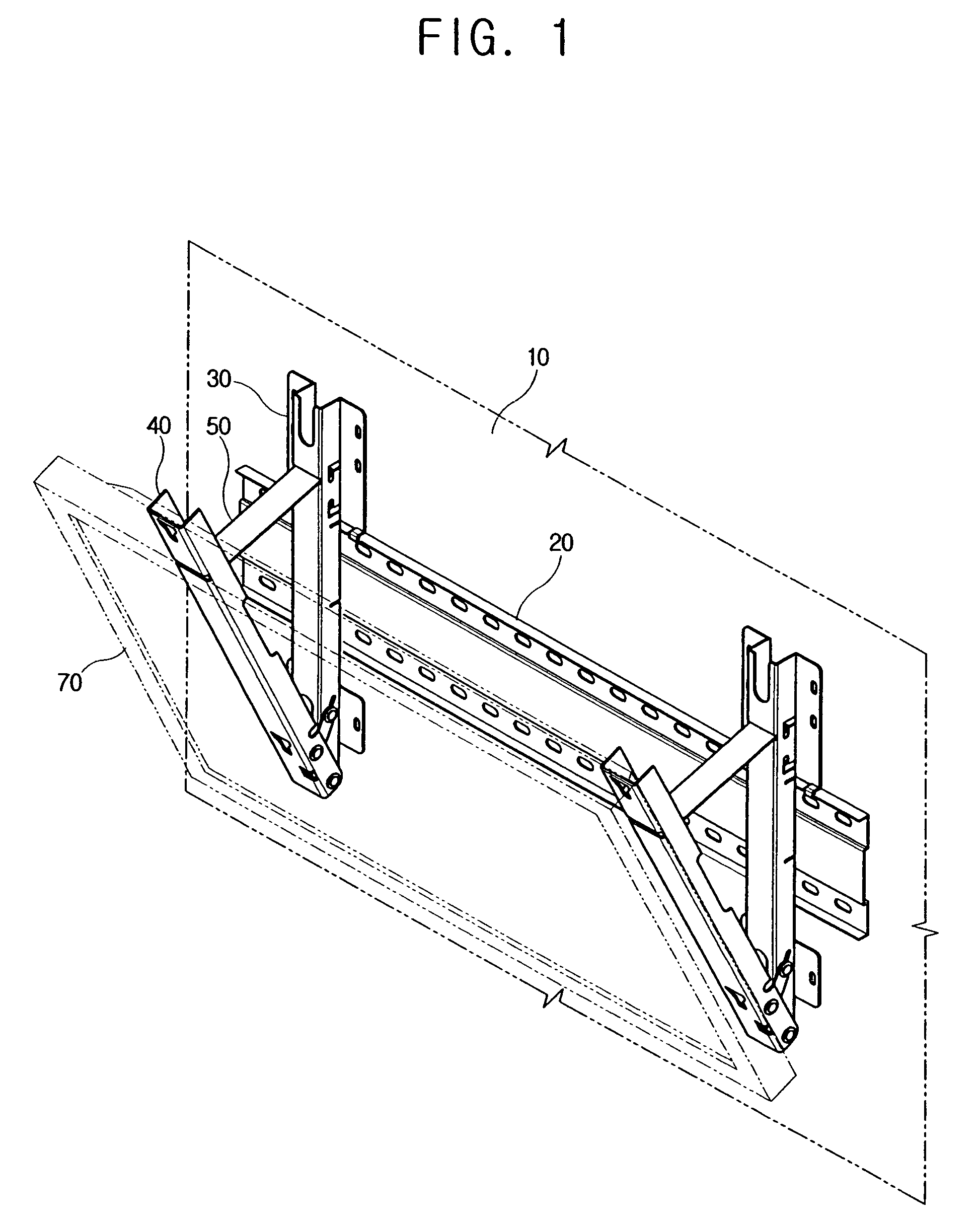 Wall mount usable with display apparatus