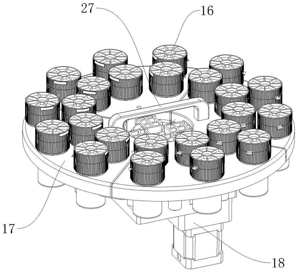 A sample transfer mechanism of liquid-based cell automatic film production medical equipment