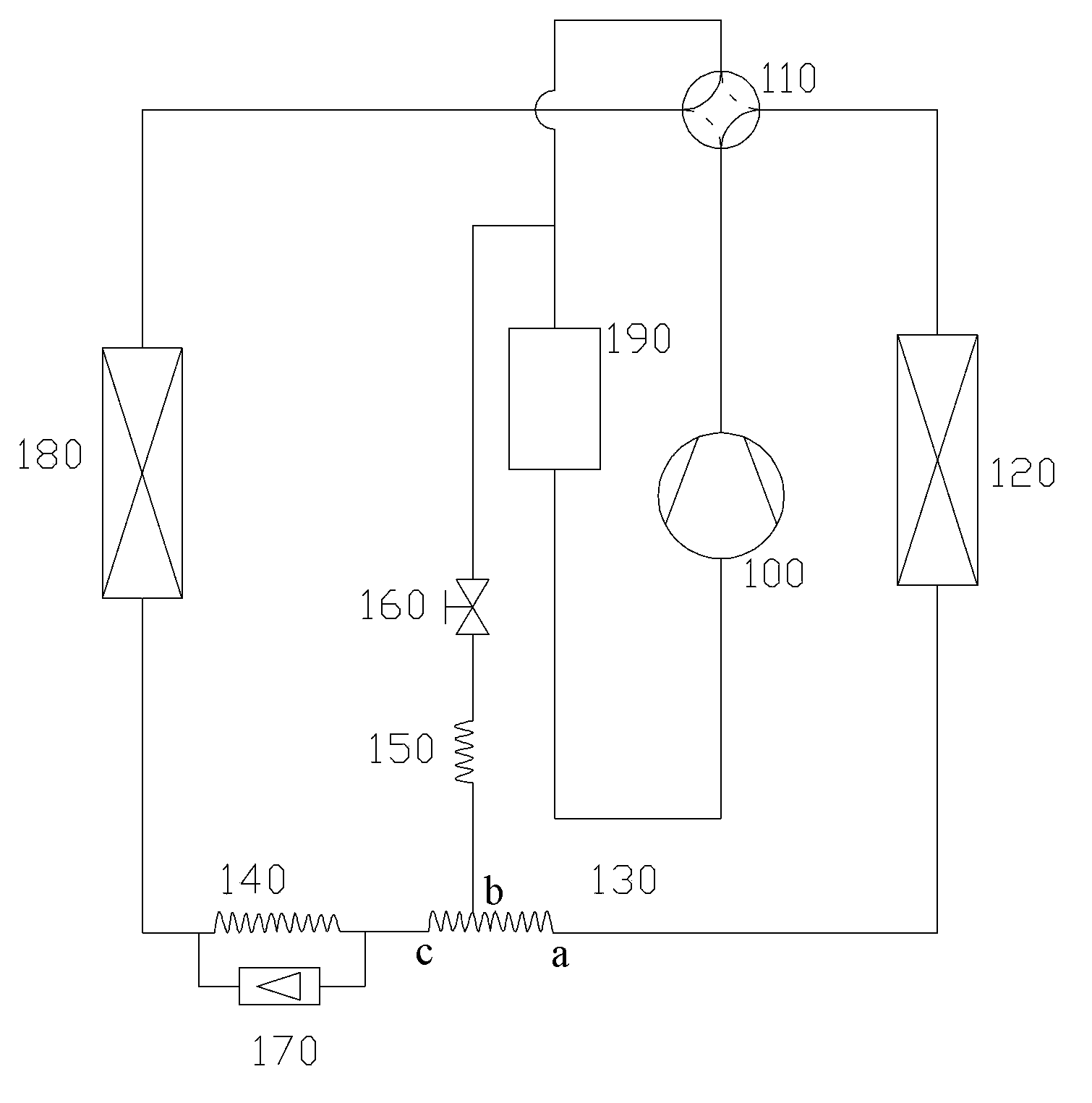 Refrigerating system and air-conditioning system with same