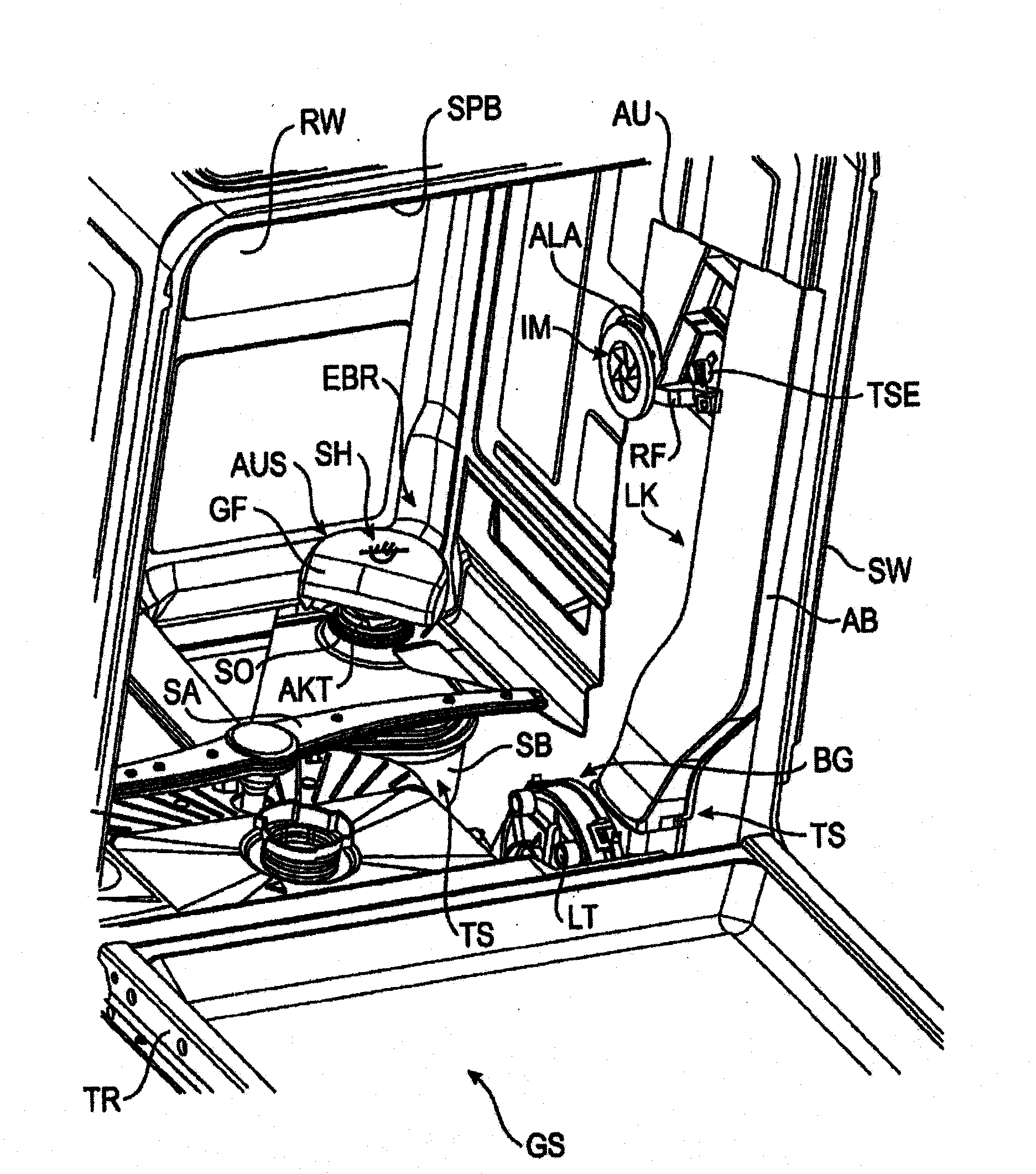 Dishwasher machine comprising a sorption drying device