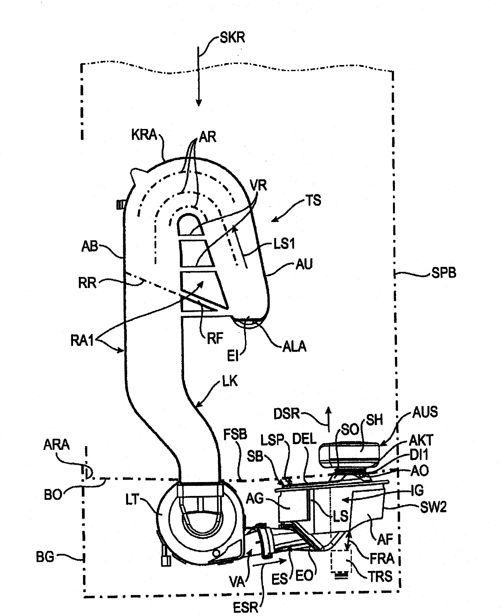 Dishwasher machine comprising a sorption drying device