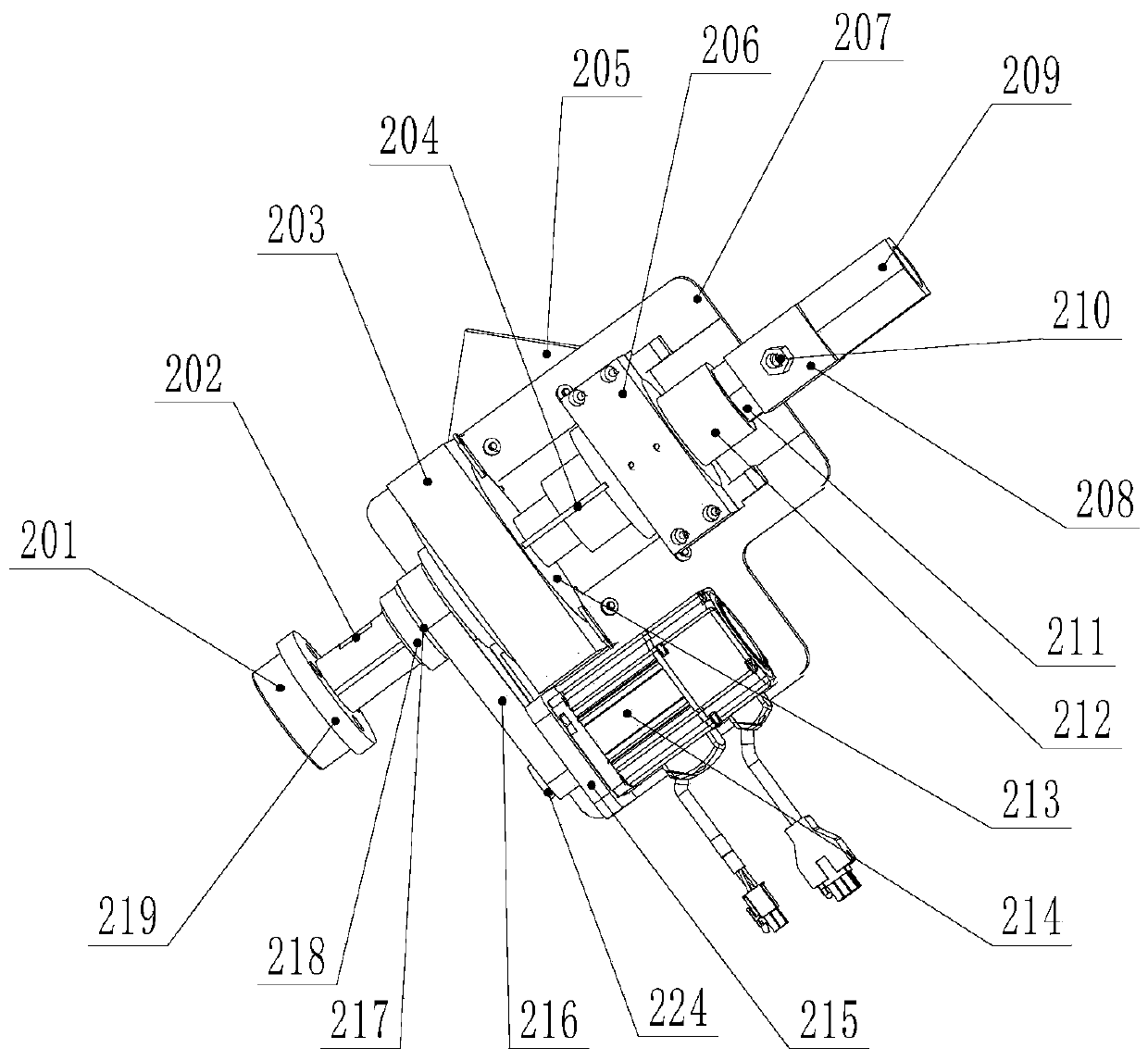 Device for conducting blind hole polishing of conductive workpiece by using liquid metal and method thereof