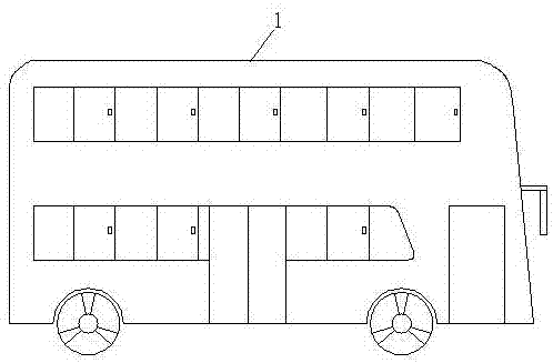 Safe escape device and temperature control device applied to high-rise bus