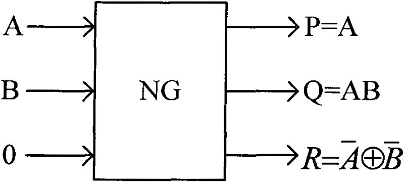 Four-bit reversible digital comparator