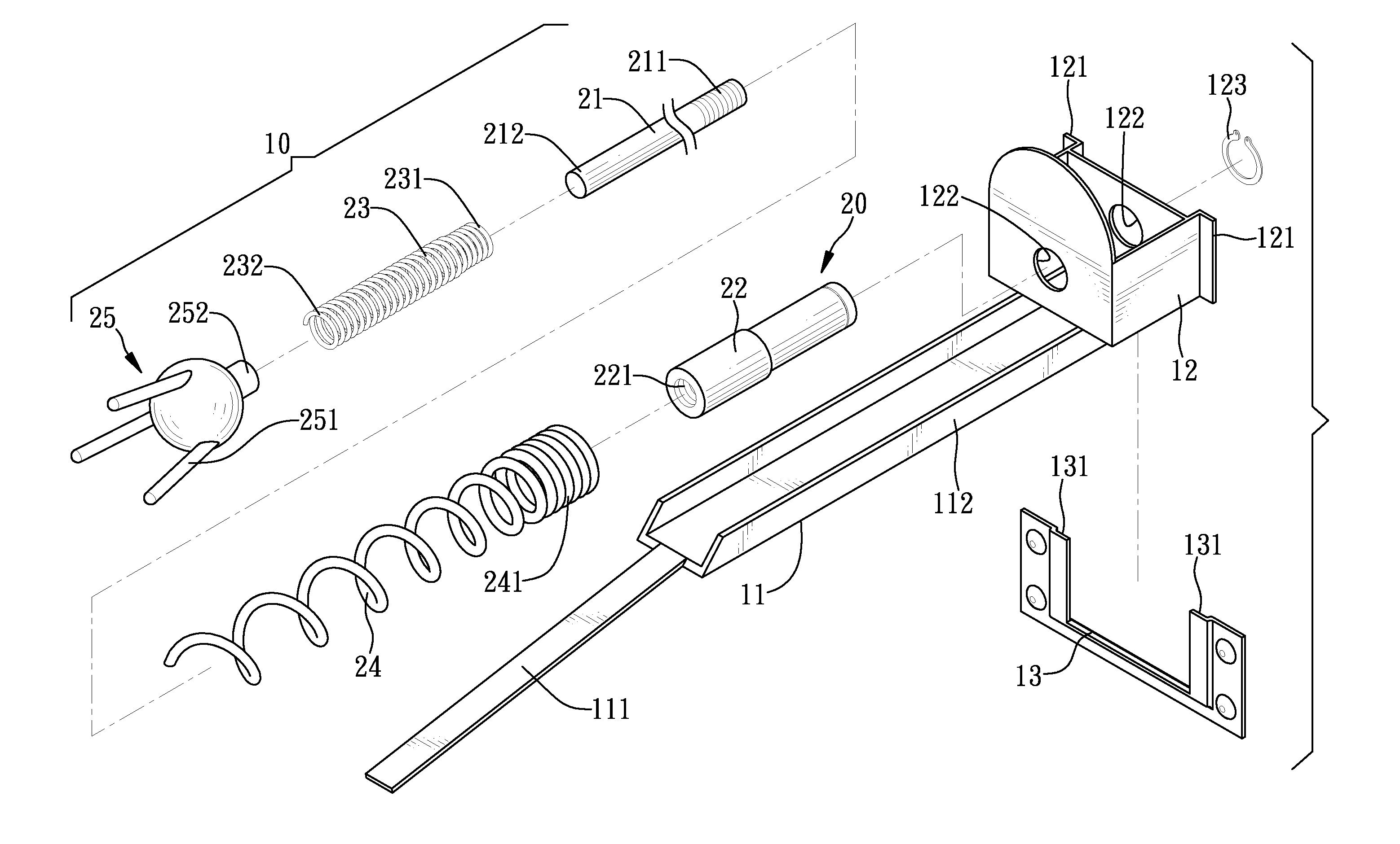 Gift storage device of gift game machine and selection output means thereof