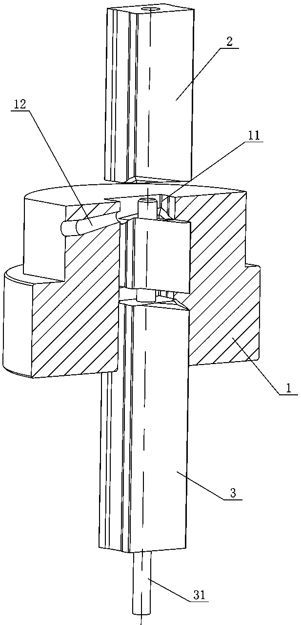 Blade powder blank molding device and molding method for injection powder filler