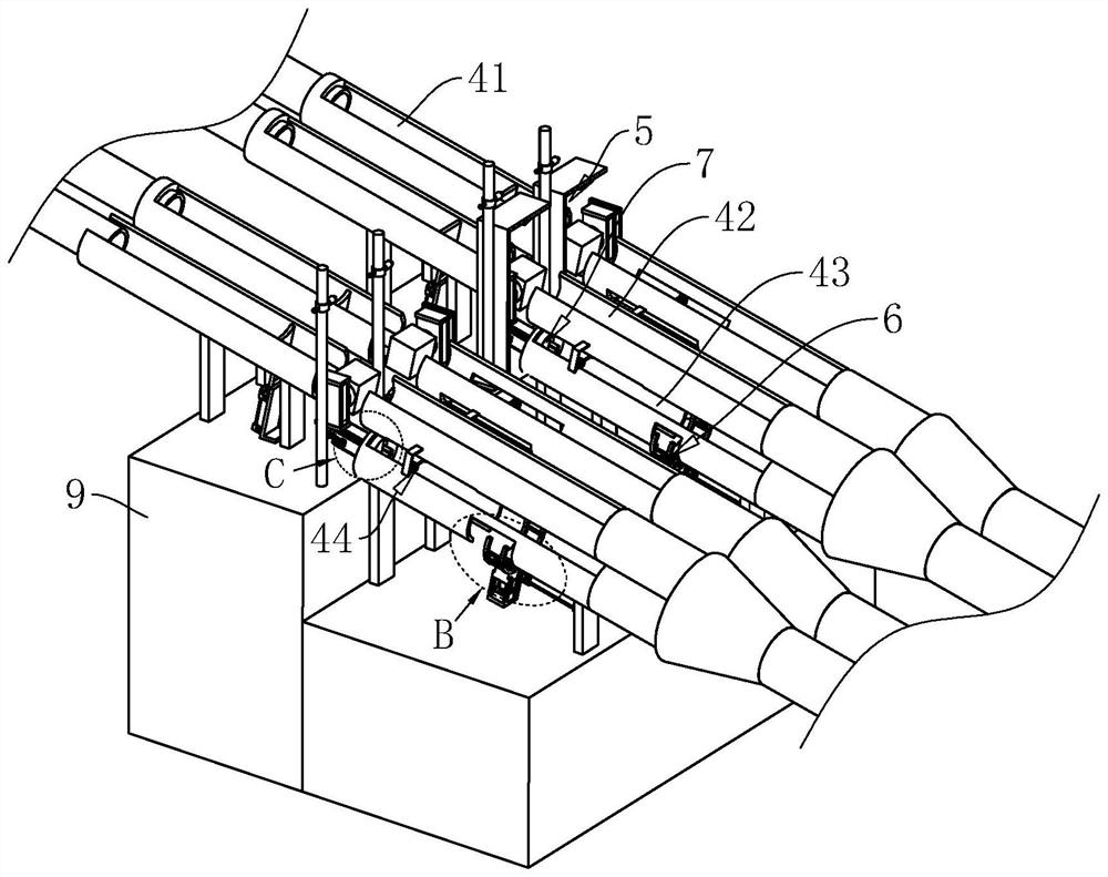 Pneumatic intelligent feeding equipment of spring grinder