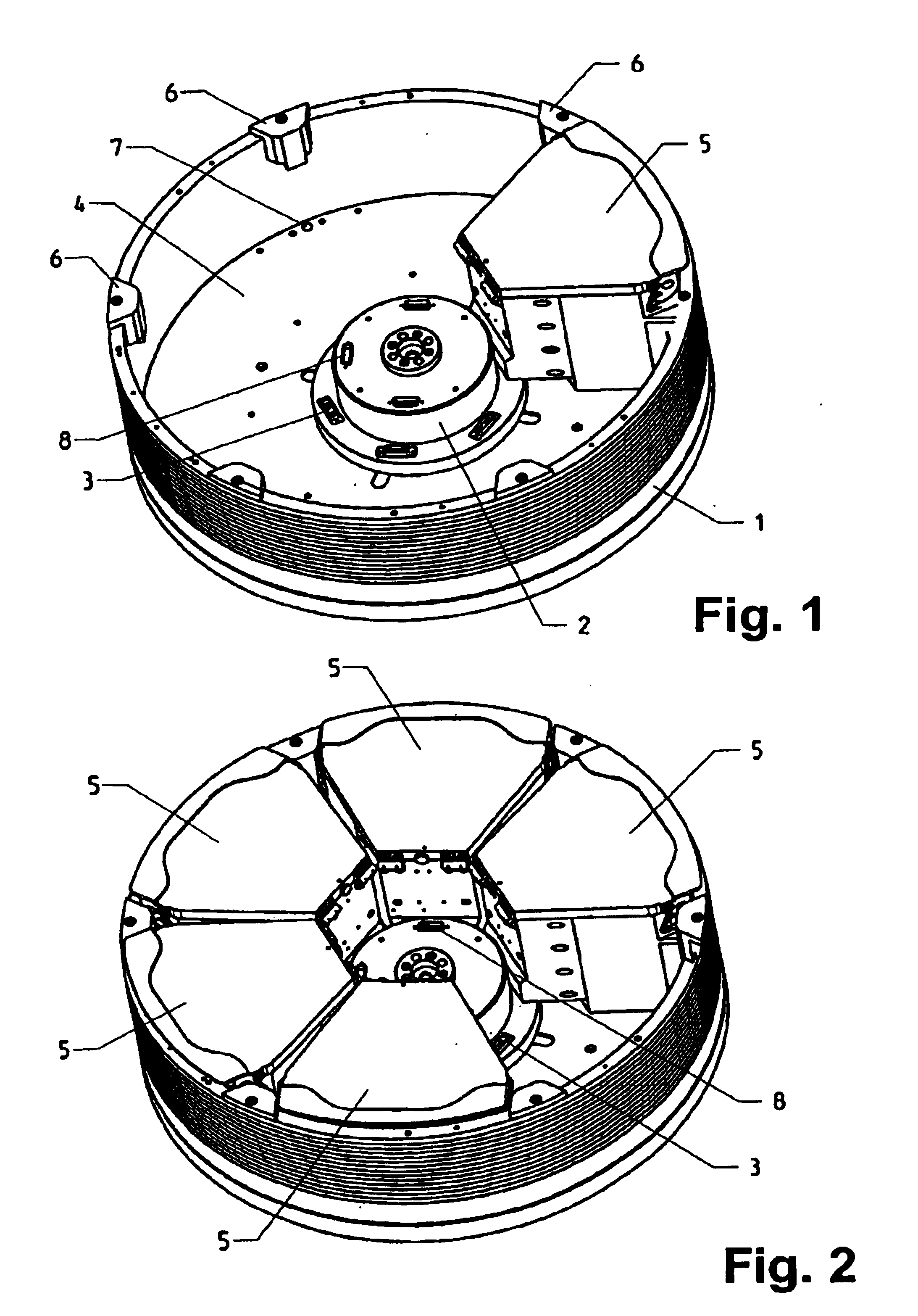 Centrifuge comprising a blood bag system with an upper and lower outlet