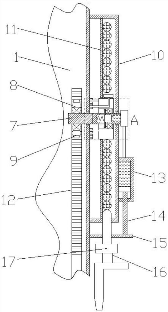 An electric vehicle charging pile with a winding function