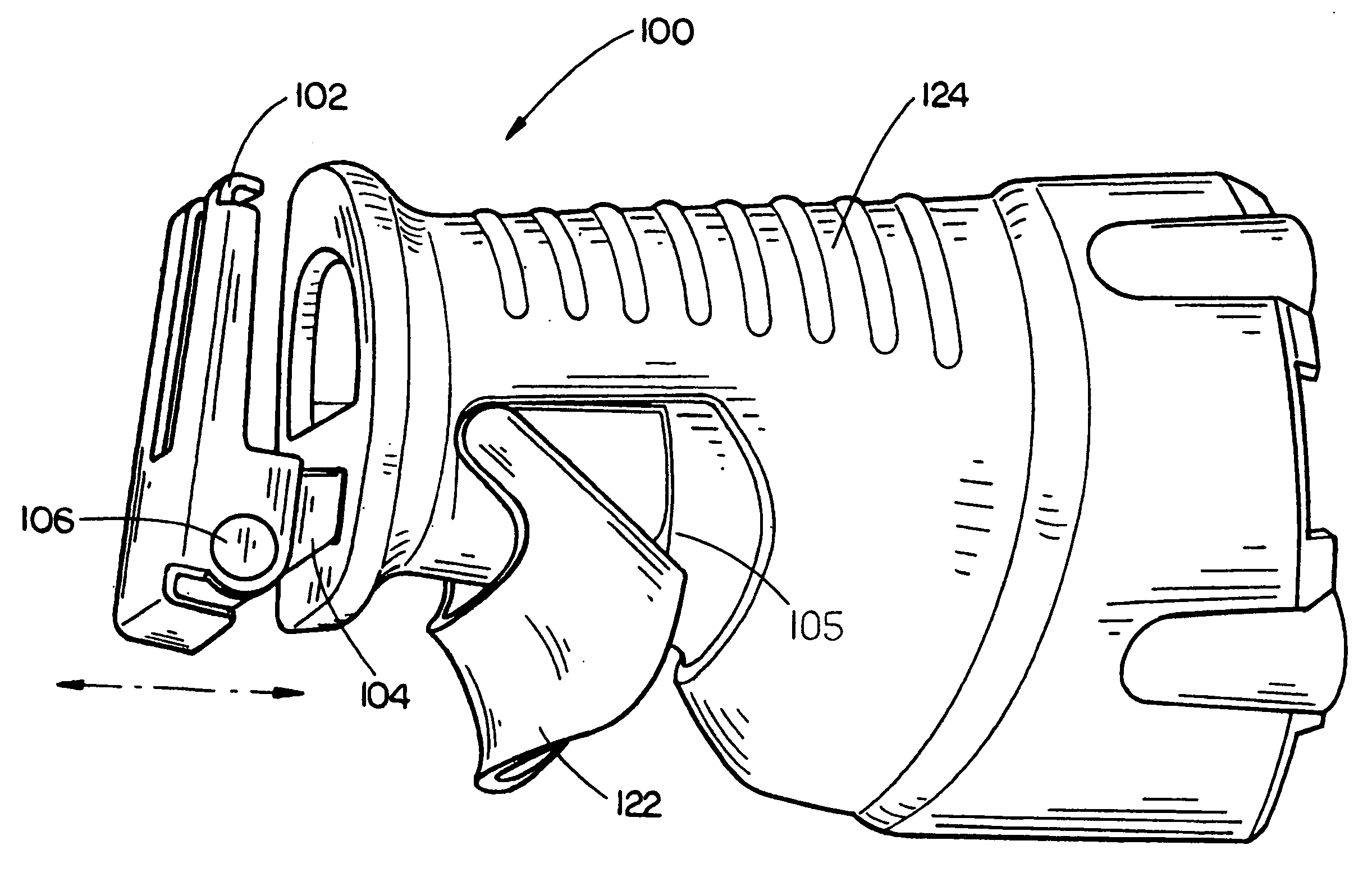 Keyless shoe lock for reciprocating saw