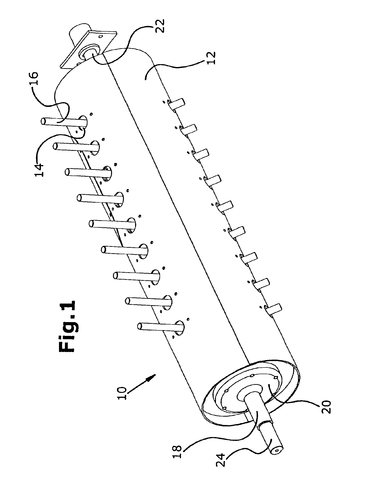 Rotary conveyor with fingers