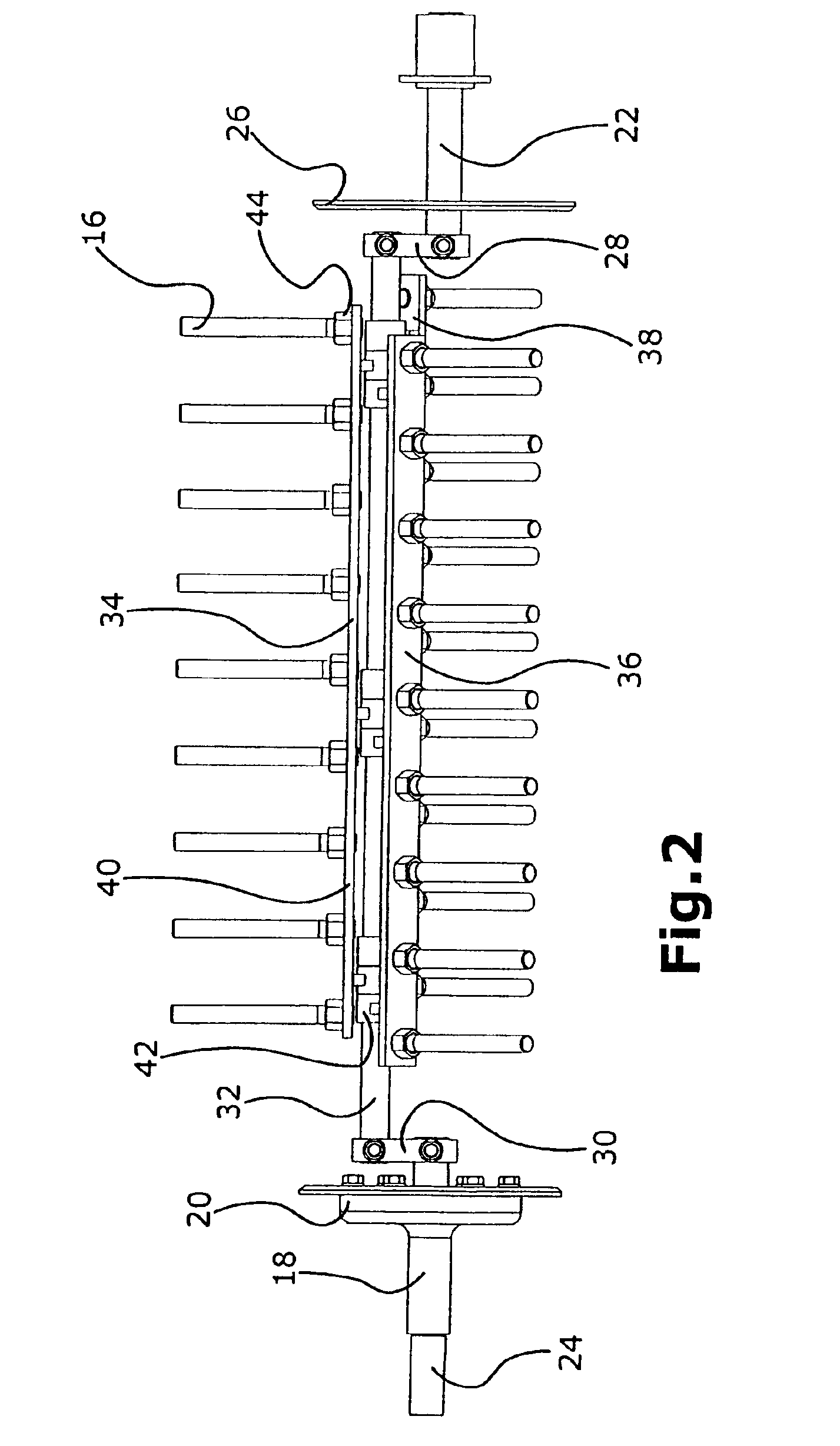 Rotary conveyor with fingers