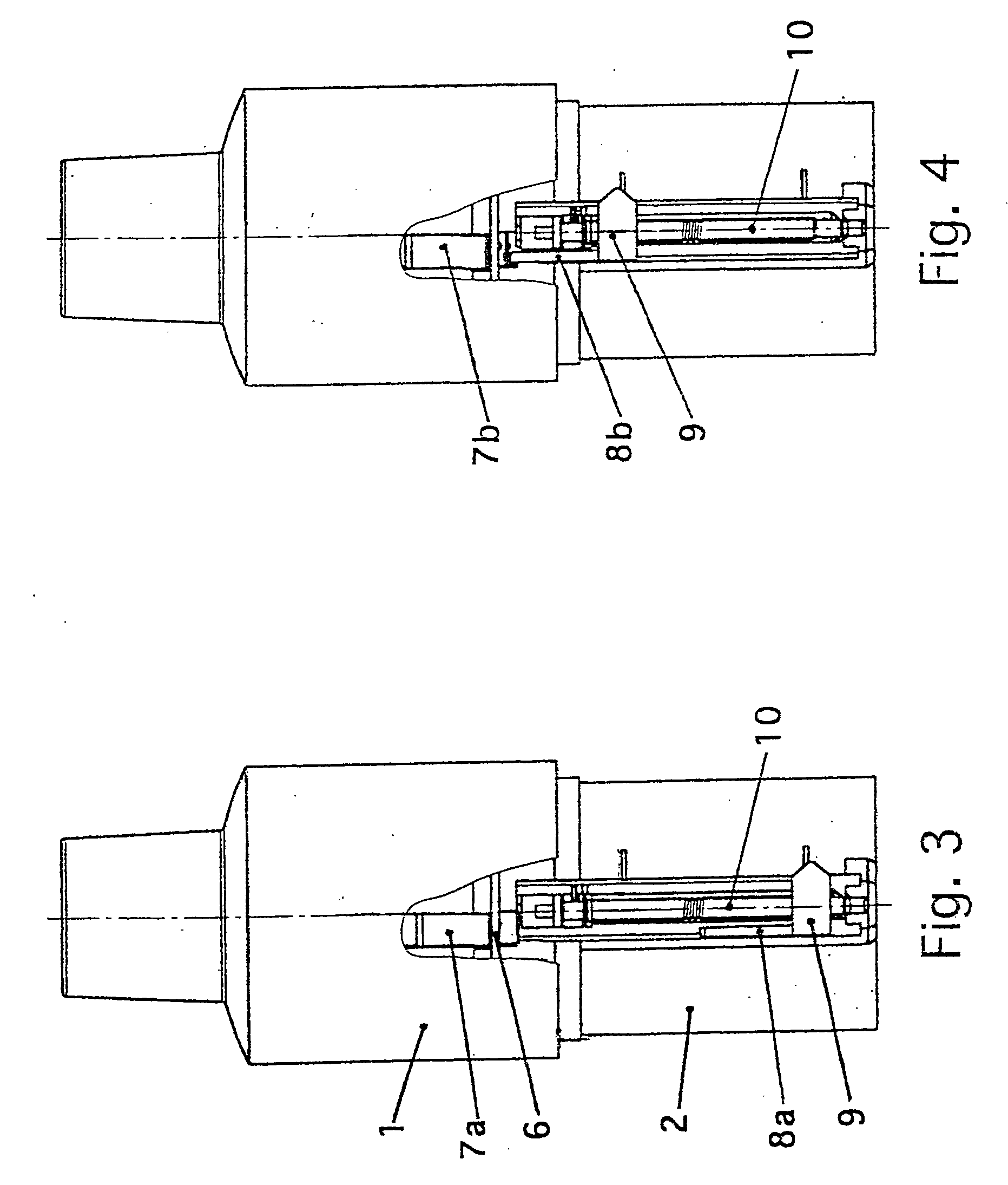 Blocking device for a locking stressing mechanism having a spring-actuated output drive device