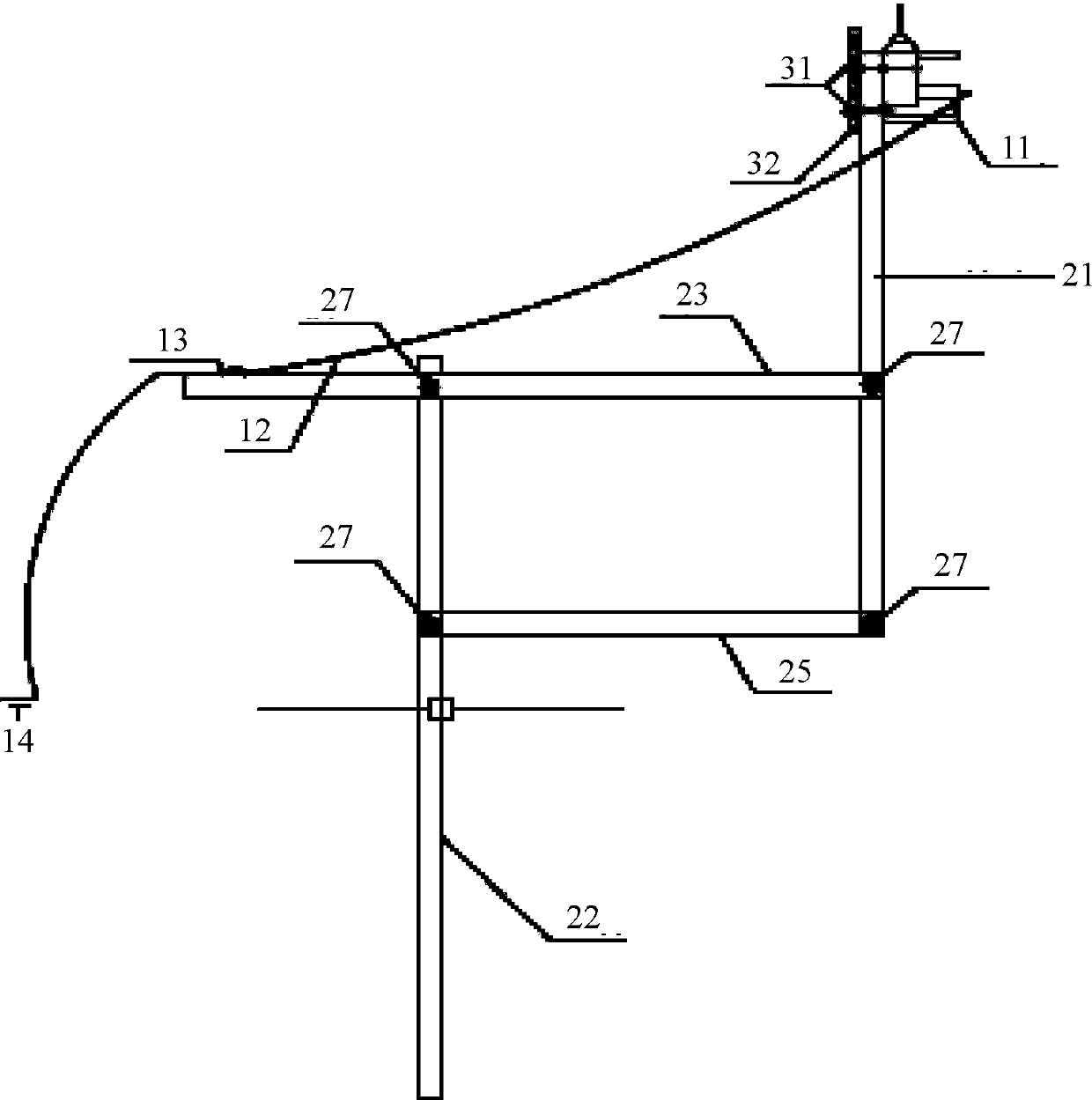 Portable roof drilling tool and using method thereof