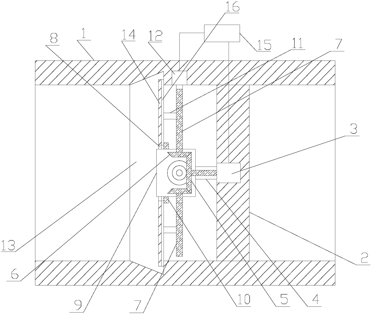 Automatic adjusting mechanism for rotating blades