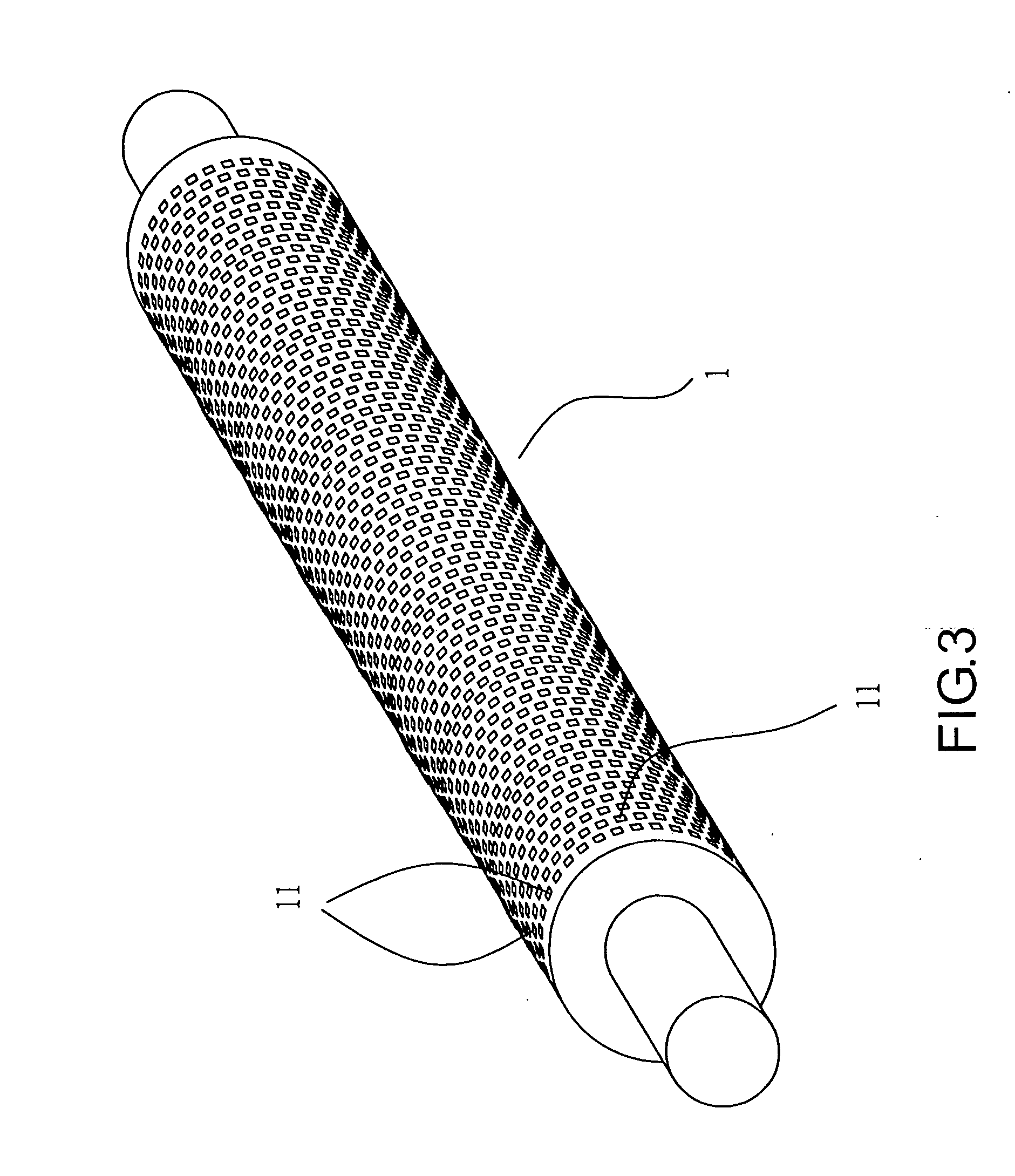 Etched type inkjet printer roller