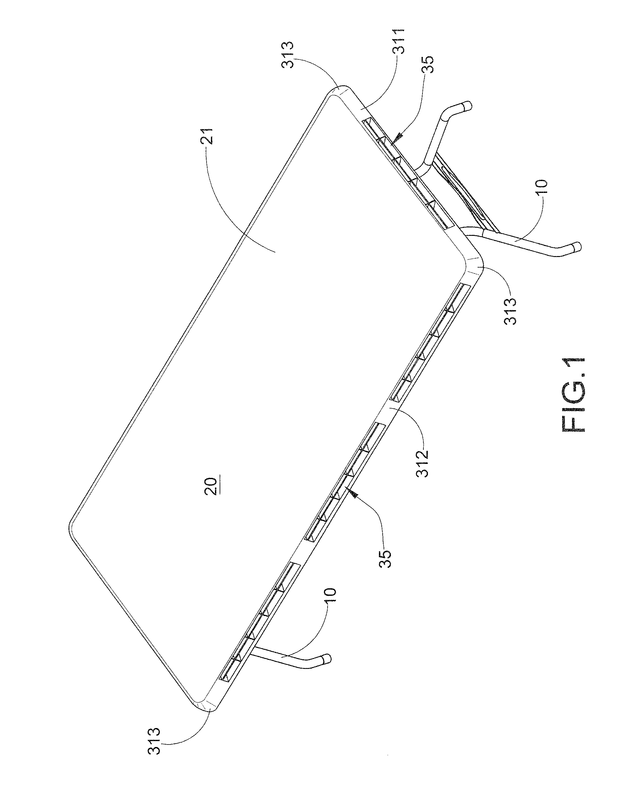 Foldable table with stacking arrangement