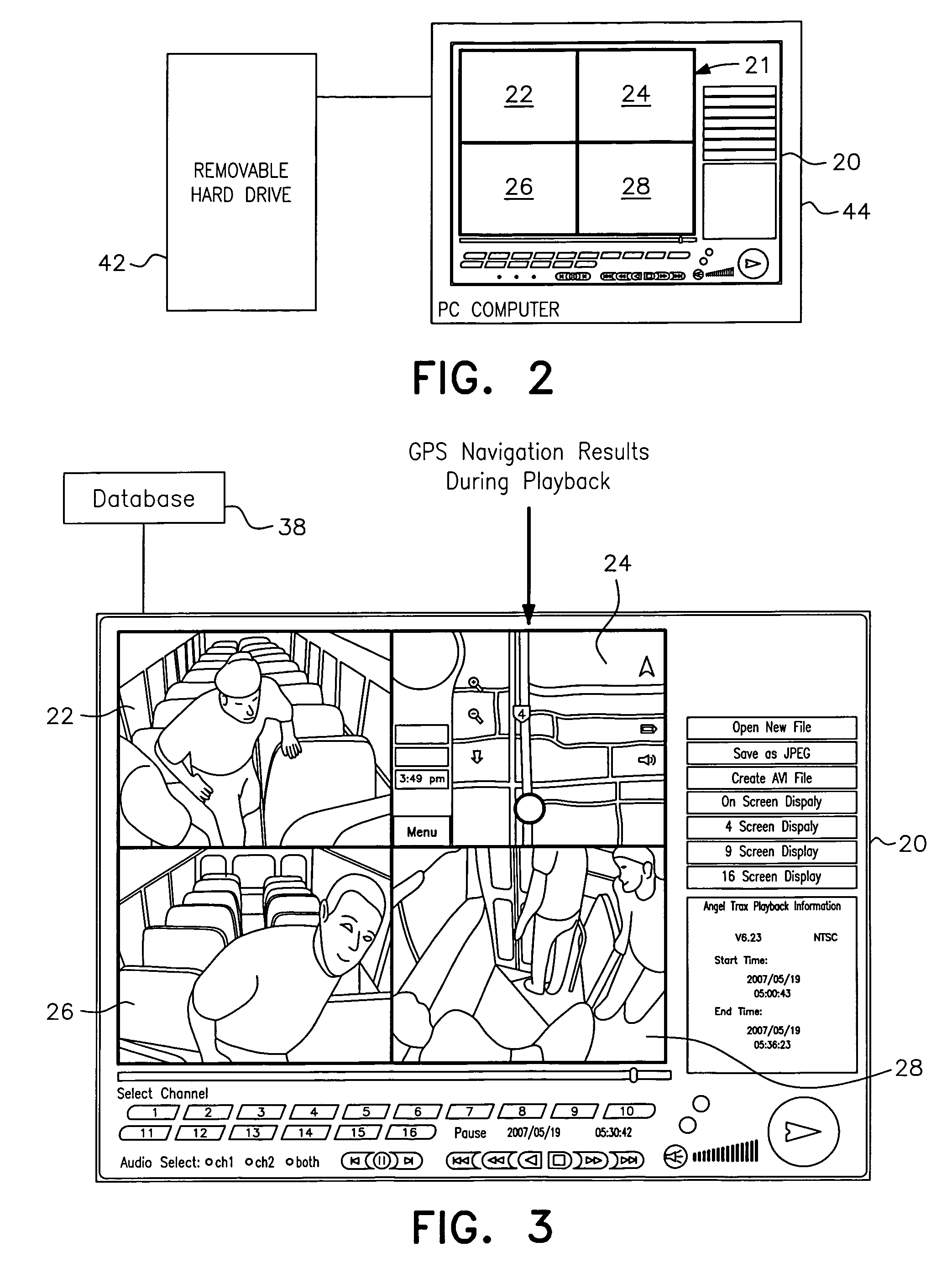 In-vehicle mobile digital video surveillance recorder system with GPS visual mapping and navigation