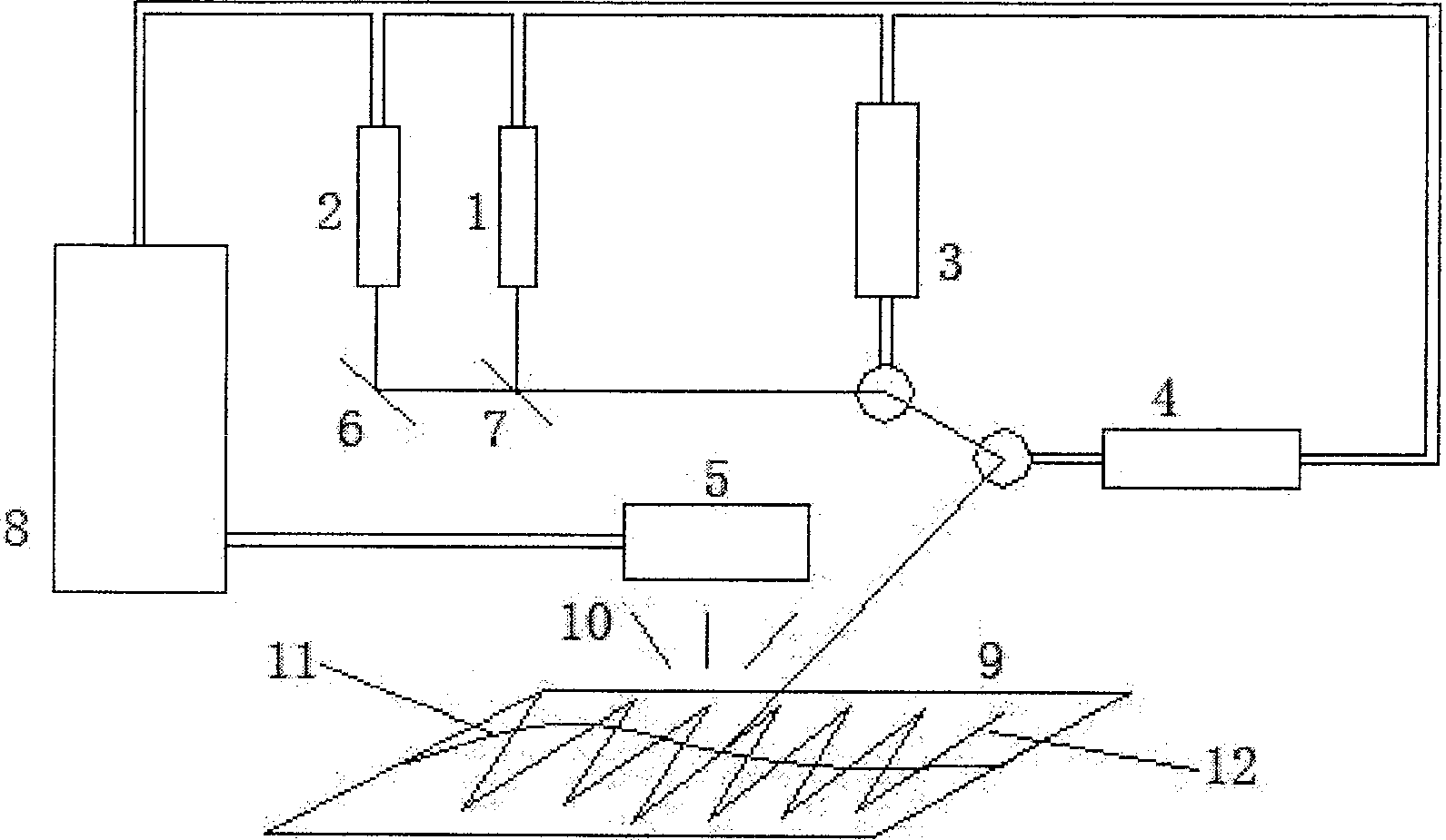 Dual-color laser scanning type medical vein display equipment