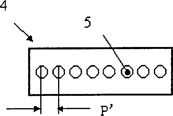 Coupling method for laminated semiconductor laser array and optical fiber array