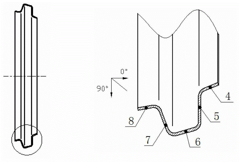 Method for pressing conical cover reinforcing ribs