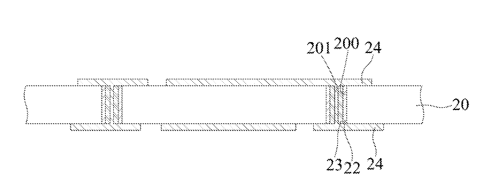 Method of Fabricating a Substrate Having Conductive Through Holes