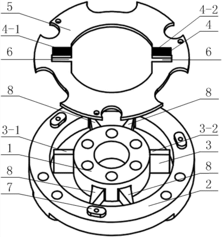 Differential capacitive sensor applicable to torque detection