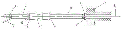 A device integrating engine oil sampling and oil temperature measurement