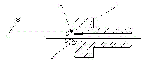 A device integrating engine oil sampling and oil temperature measurement