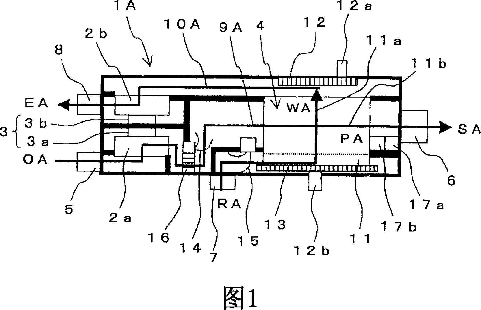 Ventilating device , air conditioner system, ventilating system and building