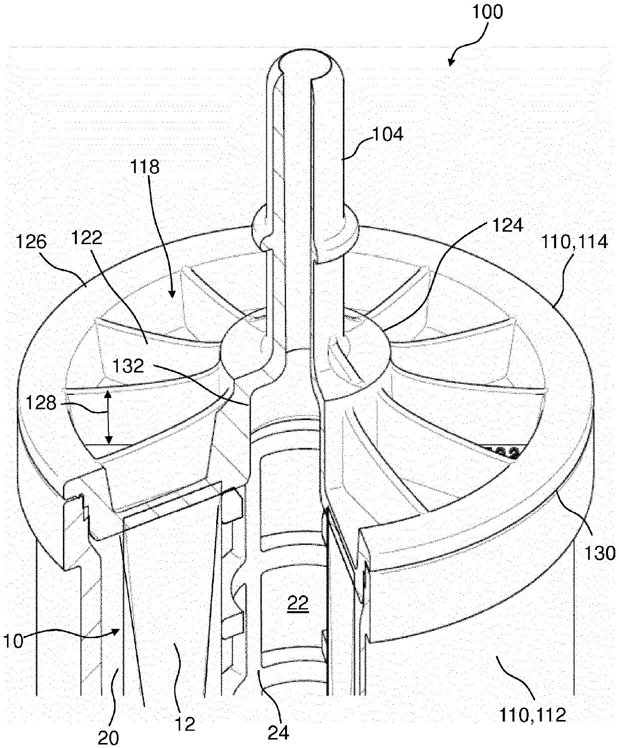 Filter housing made of plastic and filter system