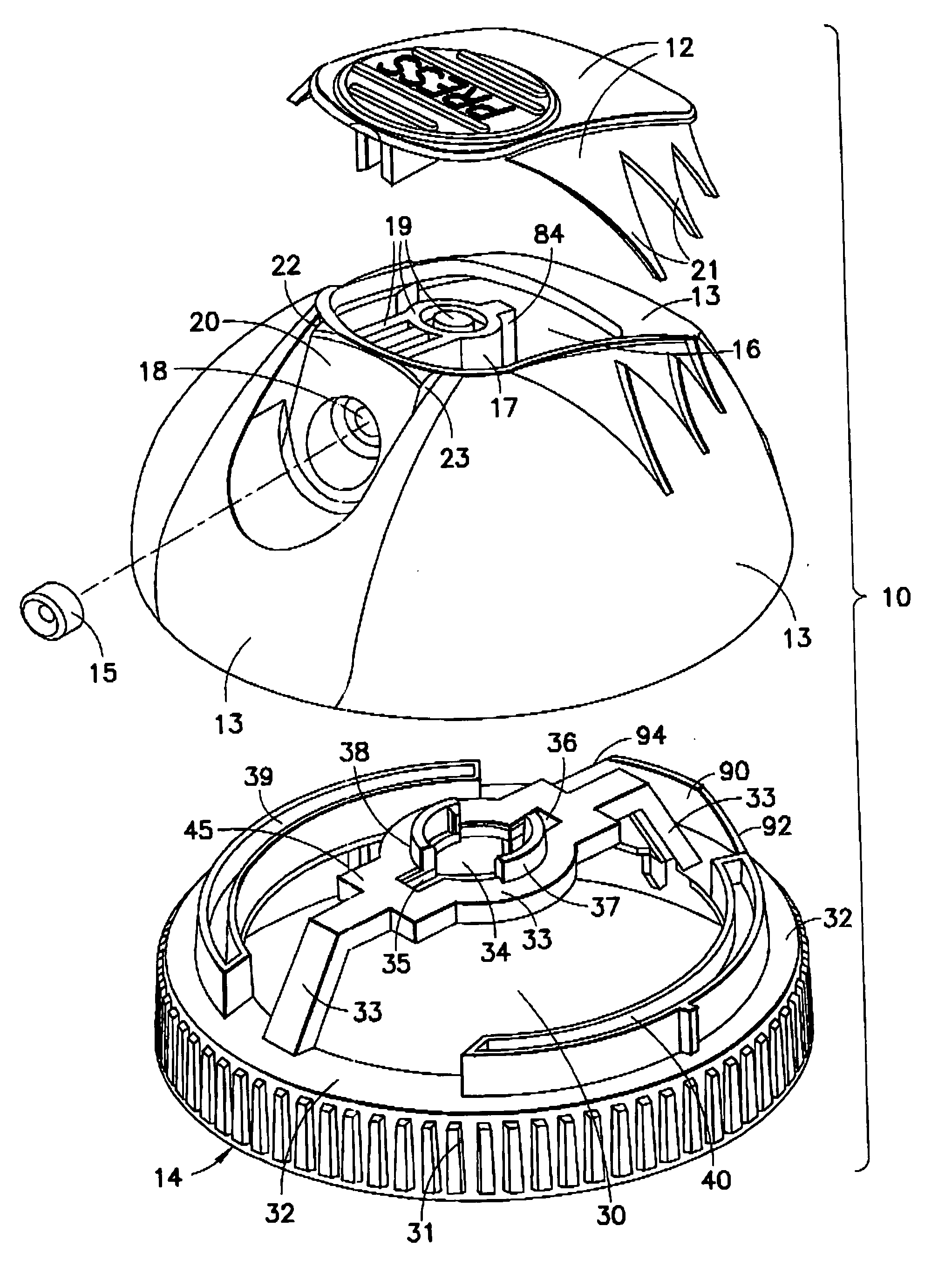 Locking aerosol dispenser