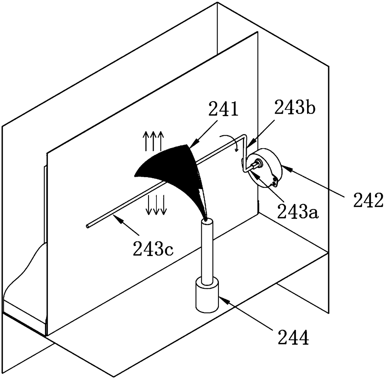 Simulated electric fireplace