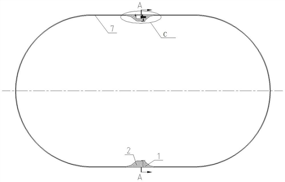 Flange structure for butt joint of pressure-resistant cabin sections of underwater special equipment and mounting method thereof