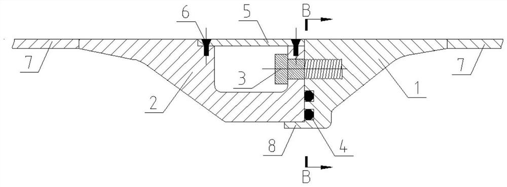 Flange structure for butt joint of pressure-resistant cabin sections of underwater special equipment and mounting method thereof