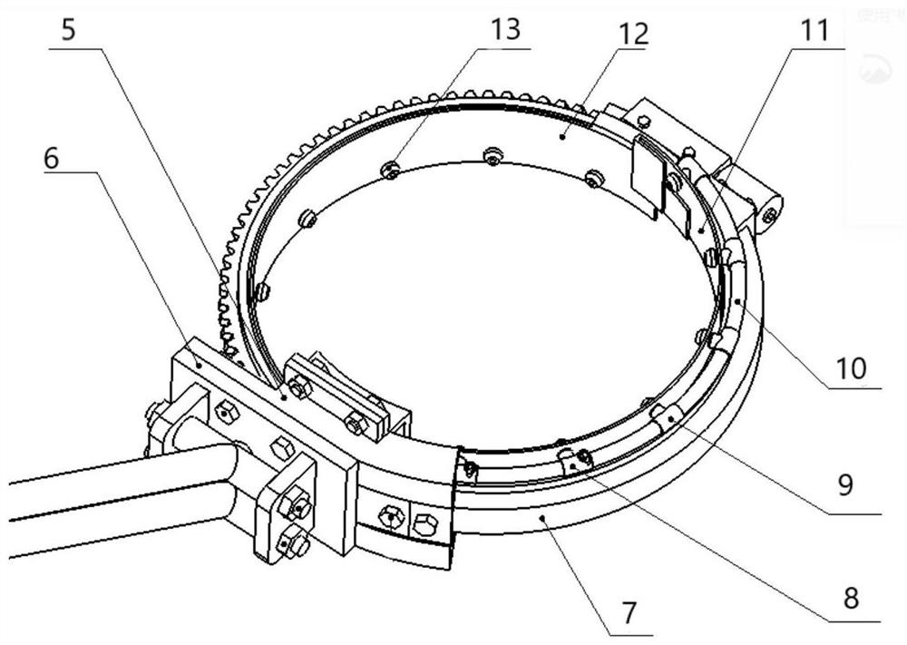 A new type of hand-held ring-shaped tree trunk whitening mechanism