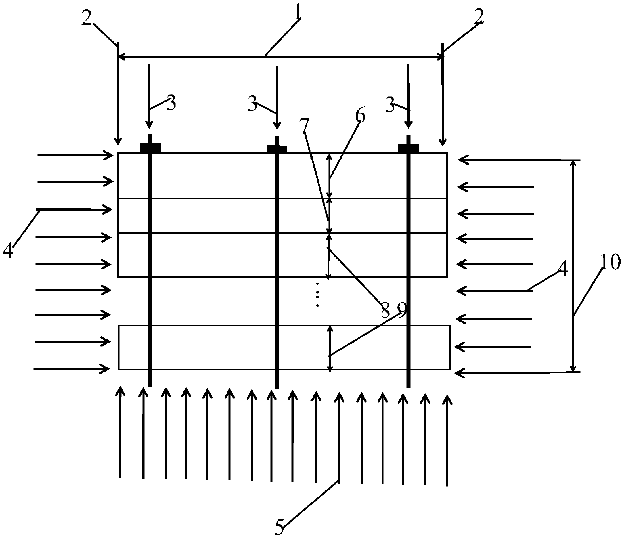 Prejudgment method for bulging instability of any stratum of layered bottom plate of equally spaced bottom anchor roadway