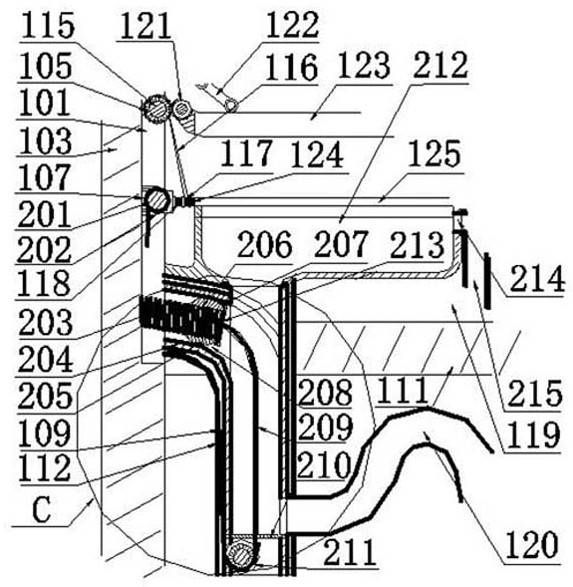 Piston stamping type discharge squat dual-purpose water-saving defecation device