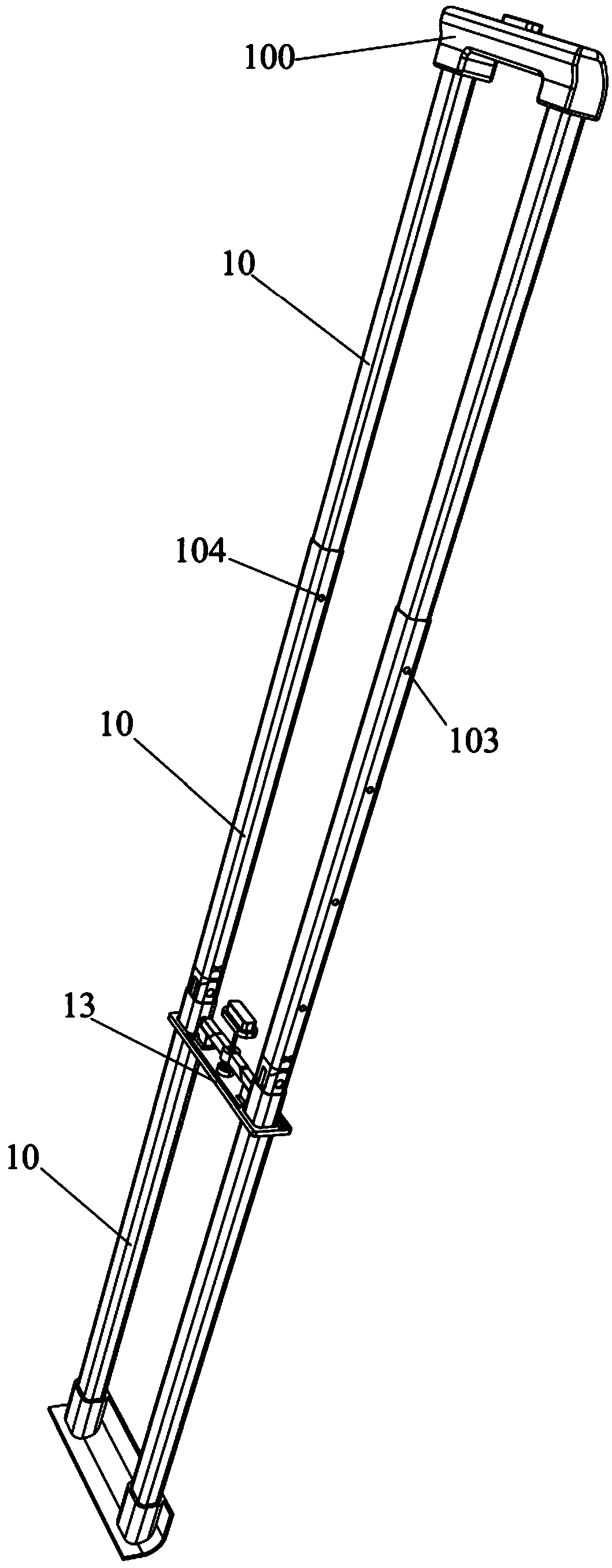 Pull rod device and trolley bag